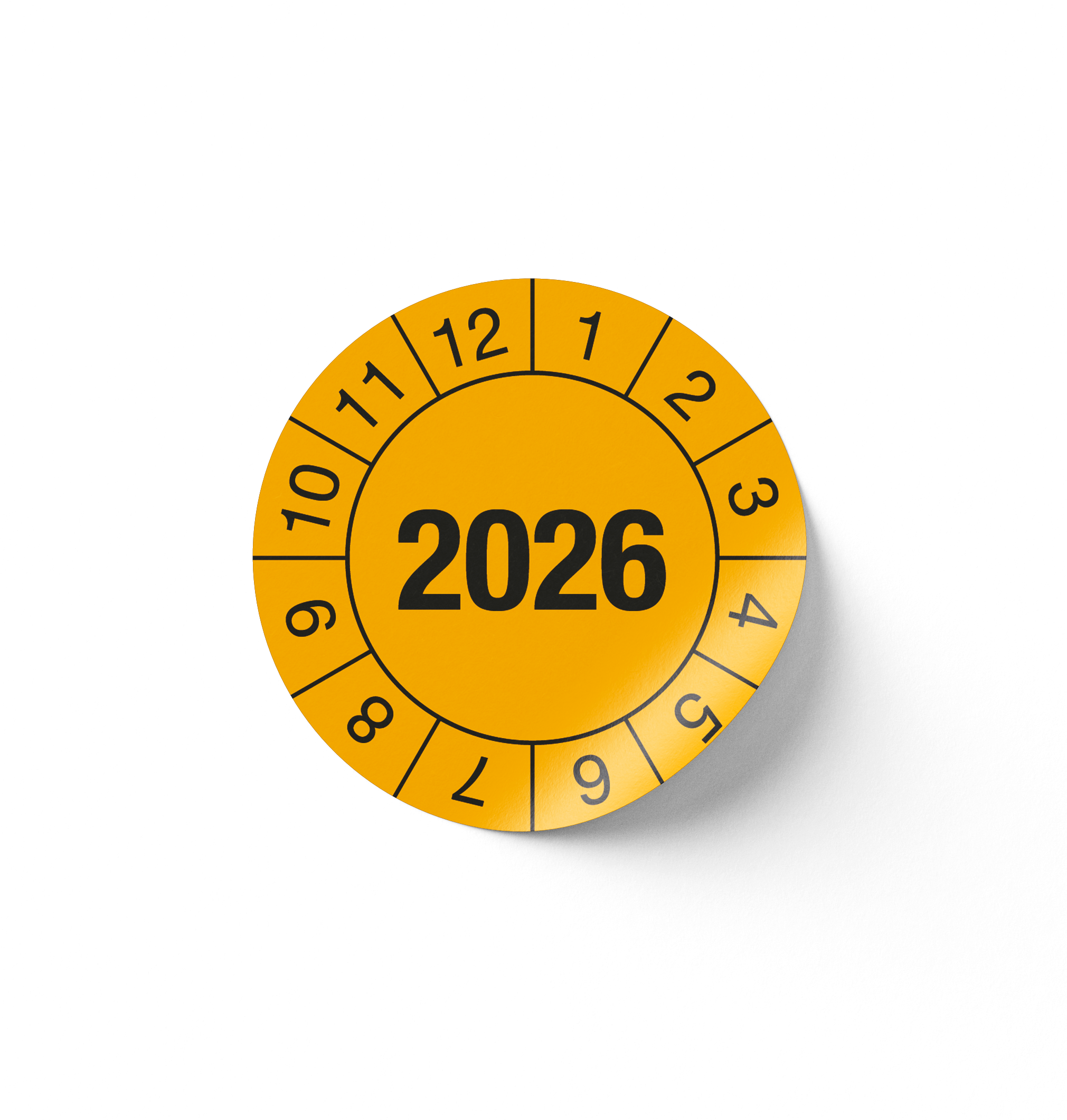  Prüfplakette 2026 / Gelb - KSN Klimaservice Bildidee 